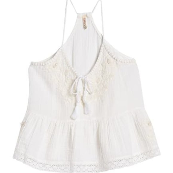 RAGA Sorrento Embroidered Tassel Tank Top Size XS - Picture 2 of 8